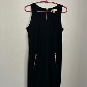 Black Michael Kors Dress with Gold Hardware